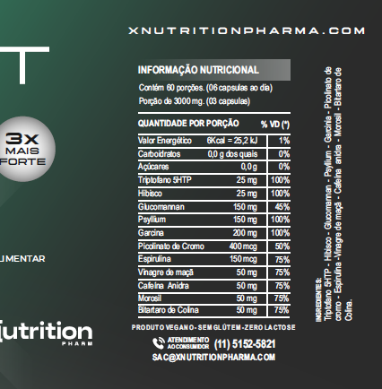 X-FIT ULTRA – Ultra Redutor de Apetite Natural para  Emagrecimento